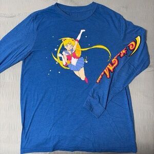 Blue Sailor Moon Long Sleeve Shirt